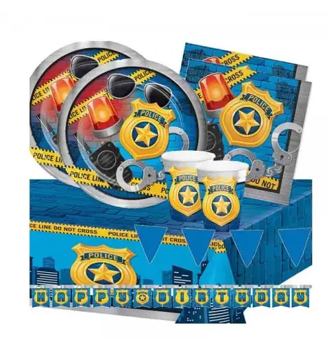 KIT N.17 POLIZIA - COORDINATO TAVOLA