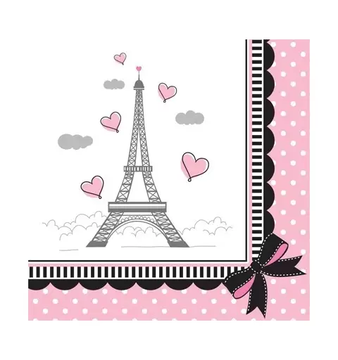 KIT N 3 - ADDOBBI E DECORAZIONI A TEMA PARTY IN PARIS