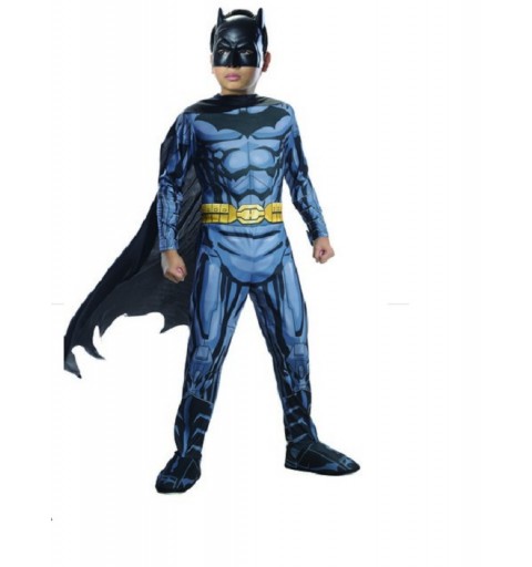 costume vestito maschera di carnevale pipistrello blu festa batman