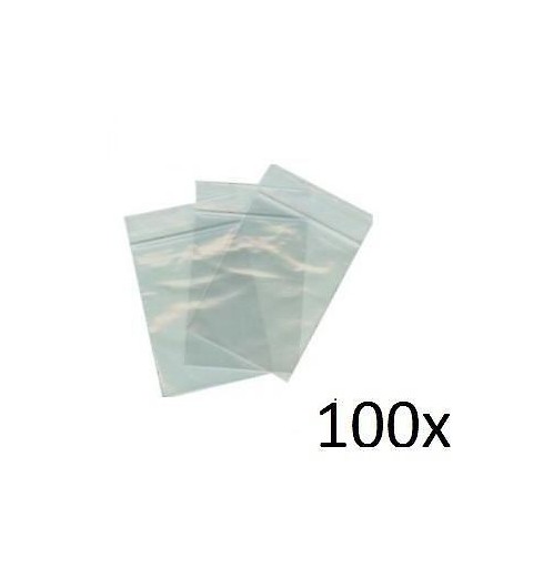 100 BUSTINE PLASTICA TRASPARENTE 10 x 6 CM