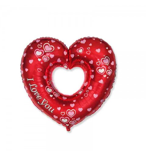 palloncino Foil balloon Heart cuore rosso 36 cm 902746