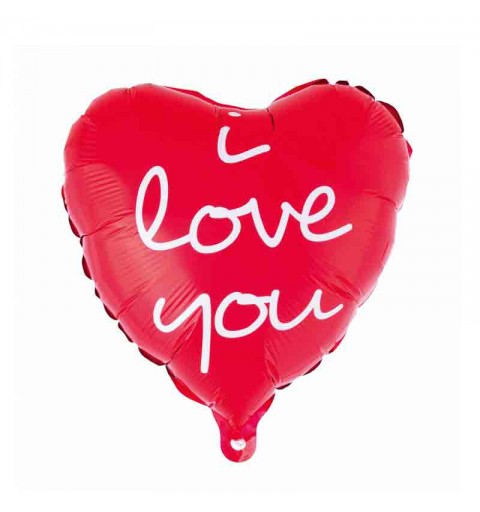 palloncino Foil balloon Heart cuore rosso i love you 36 cm FG-S36ILN