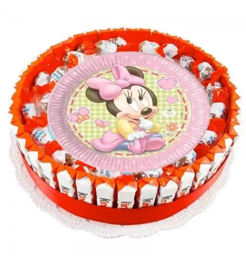 TORTA KINDER MINNIE BABY DISNEY FAI DA TE