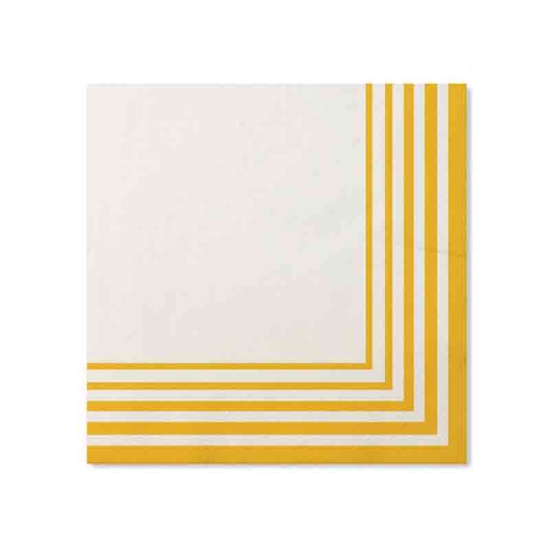 20 tovaglioli 33 x 33 cm in carta compostabile giallo 07KUD