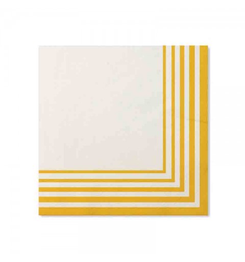 20 tovaglioli 33 x 33 cm in carta compostabile giallo 07KUD