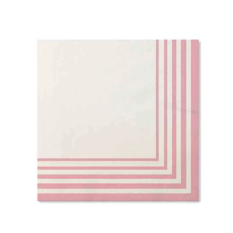 20 tovaglioli 33 x 33 cm in carta compostabile rosa quarzo 07KTQO