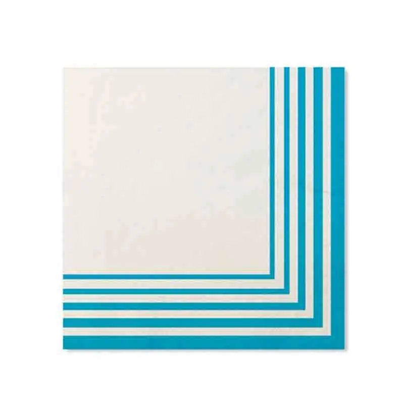 20 tovaglioli 33 x 33 cm in carta compostabile turchese 07KUY