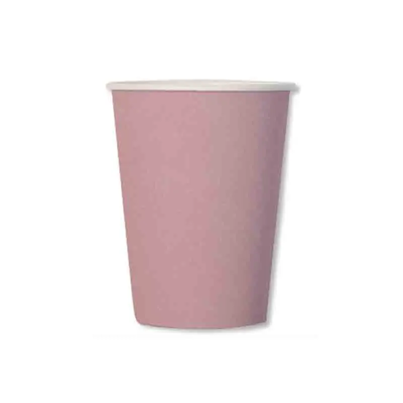 8 bicchieri cc.250 in carta compostabile rosa quarzo 06KTQO