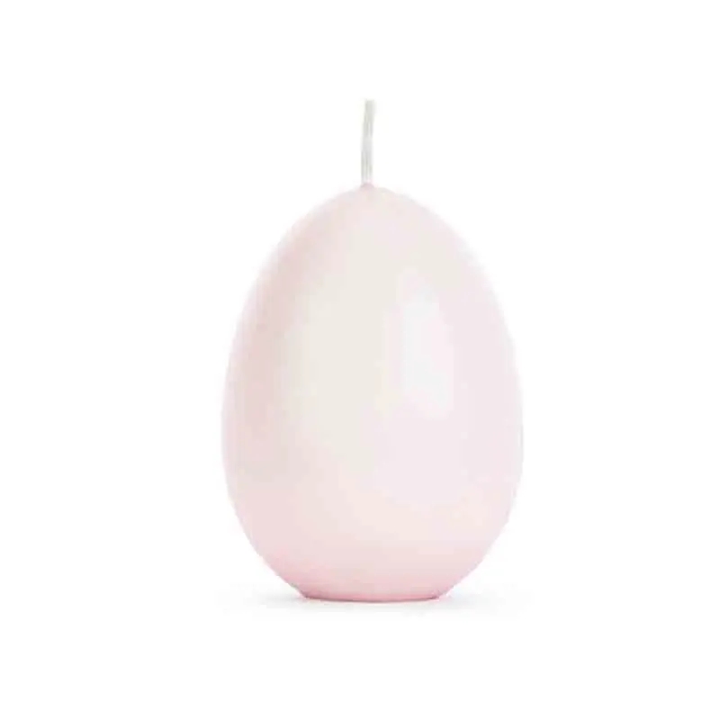 Candela a uovo  rosa chiaro 10 cm SO2-081