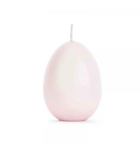 Candela a uovo  rosa chiaro 10 cm SO2-081