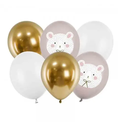Palloncini 30 cm Orso Polare mix 6 pz. SB14P-315-000-6