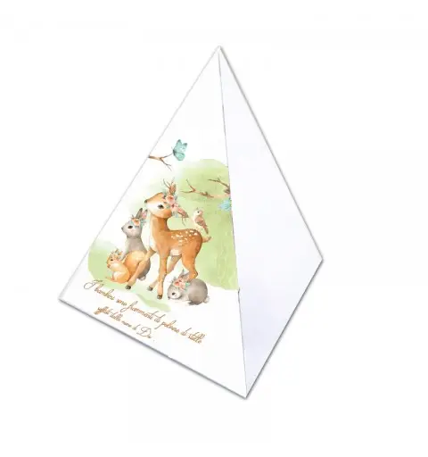 scatolina piramide animaletti del bosco