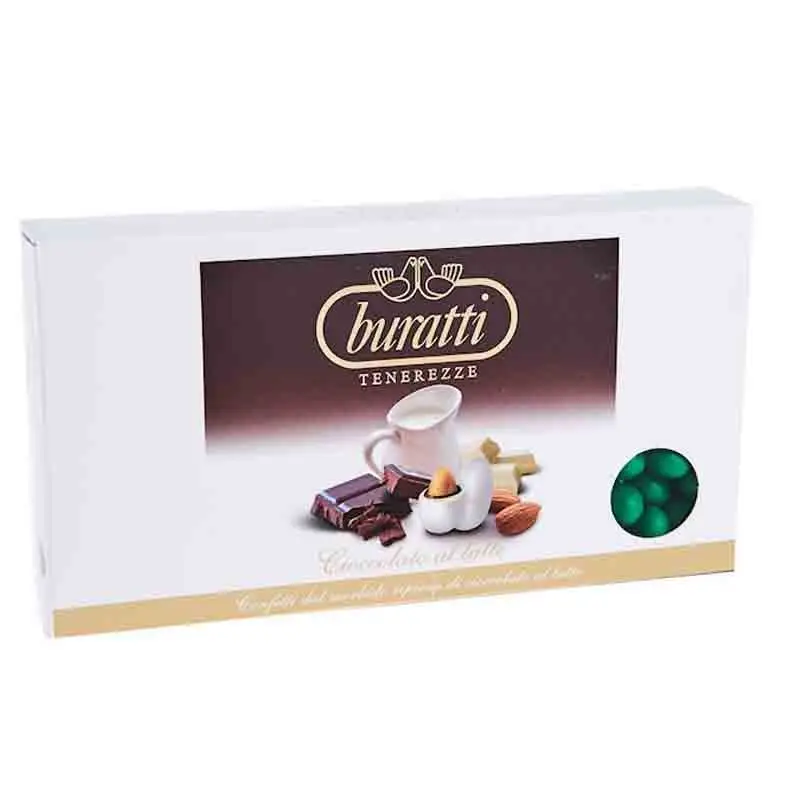Confetti Buratti Tenerezze Classiche verdi Al Latte 1 kg TEVE100