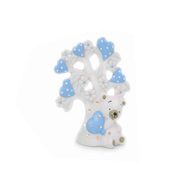 albero in ceramica celeste 13 cm 21013C