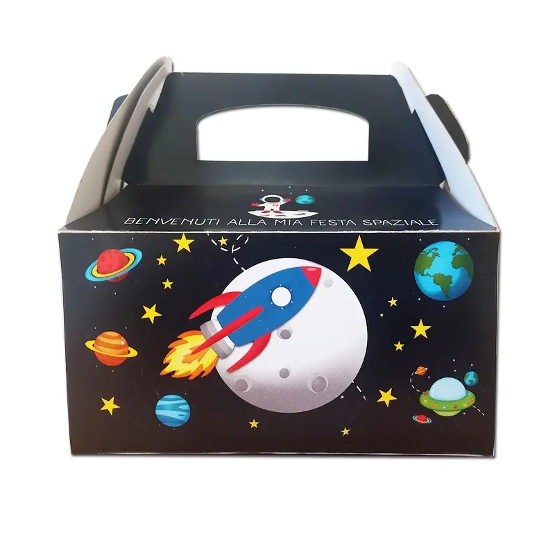 Box Contenitore Caramelle e Pop Corn tema spazio