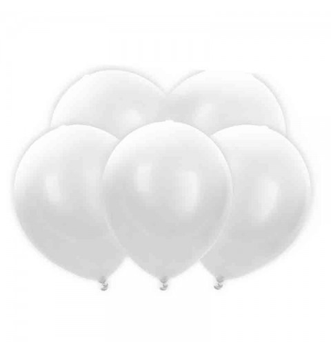 5 Palloncini LED 30 cm bianchi BL12-3-008