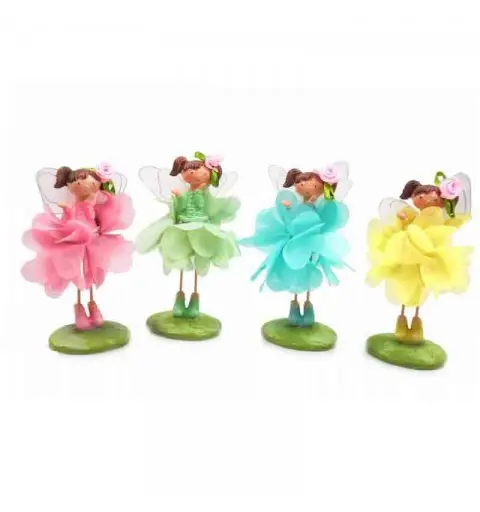 bambolina con gonna petali colori ass. e casuali 190040 12 cm