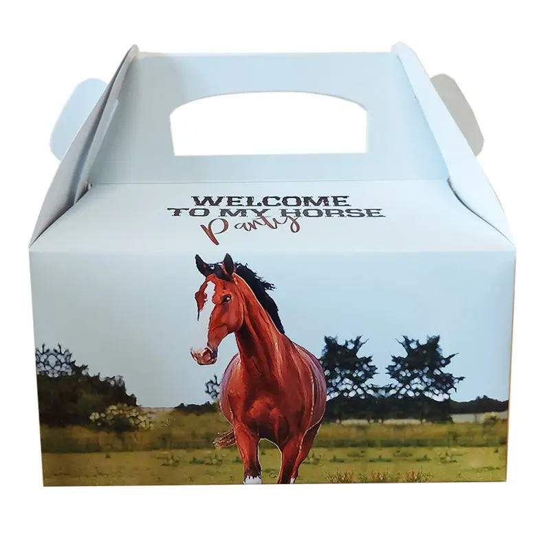 Box Contenitore Caramelle e Pop Corn tema cavalli