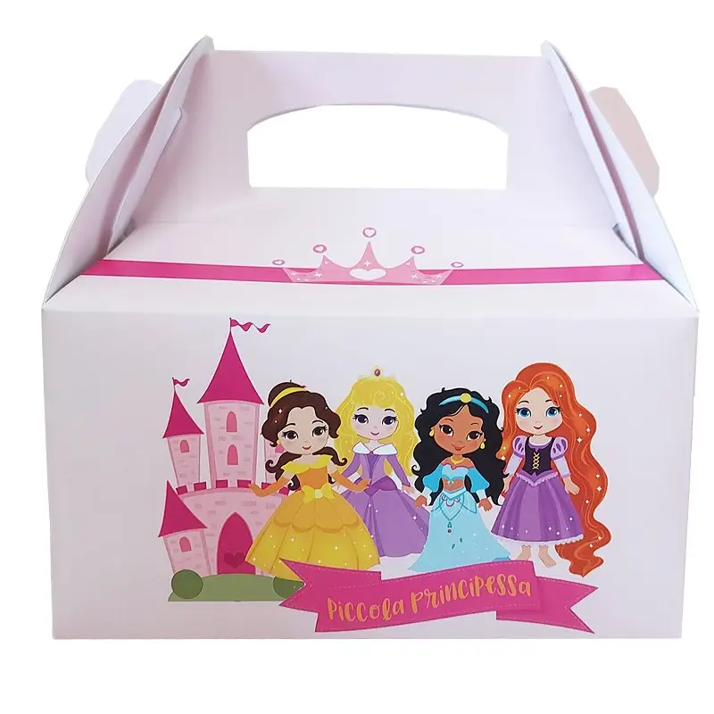Box Contenitore Caramelle e Pop Corn tema principesse