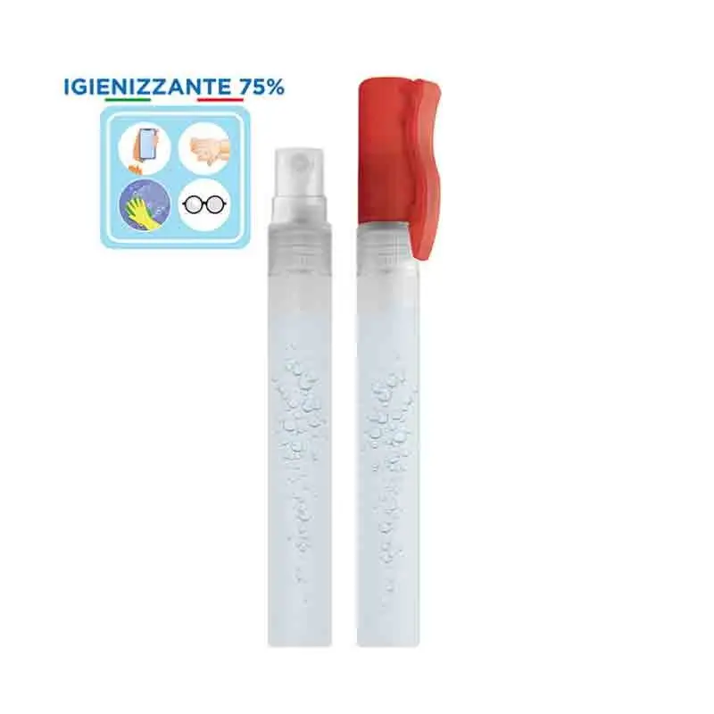 flacone spray con liquido igienizzante incluso ricaricabile 10 ml PI360PRO