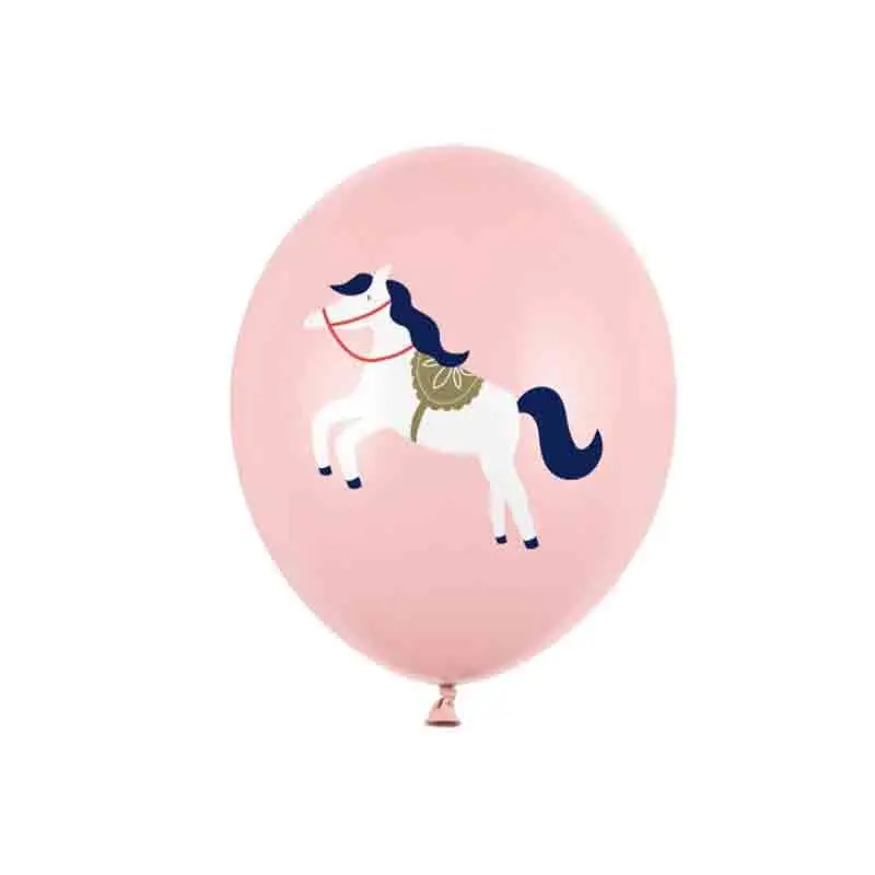 Palloncini 30 cm cavallino rosa 6 pz. SB14P-316-081J-6
