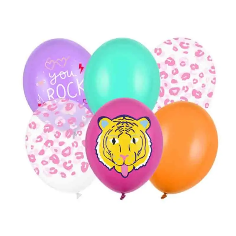 Palloncini 30 cm you rock tigre 6 pz. SB14P-314-000-6
