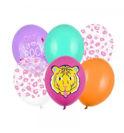 Palloncini 30 cm you rock tigre 6 pz. SB14P-314-000-6