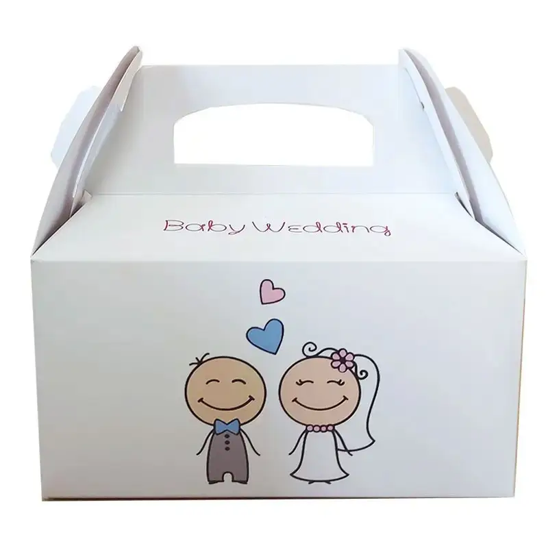 20 Box Contenitore Caramelle e Pop Corn tema baby wedding