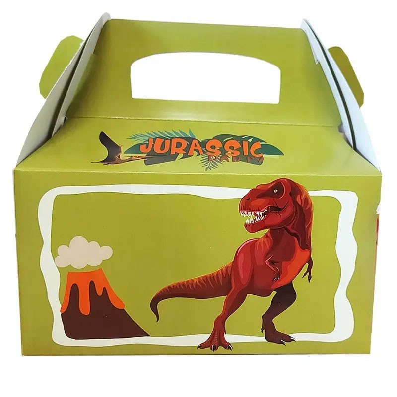 20 Box Contenitore Caramelle e Pop Corn tema dinosauri jurassic
