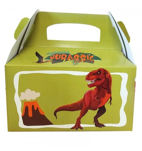 20 Box Contenitore Caramelle e Pop Corn tema dinosauri jurassic
