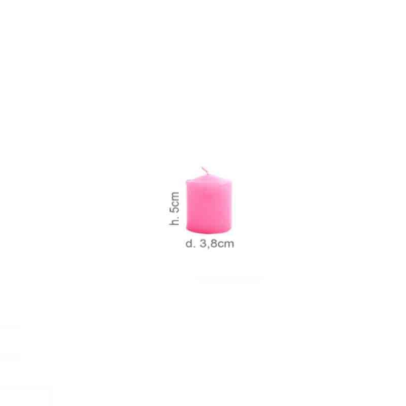 Candela rosa pillar Ø 3,8 CM x H.5 CM 5146