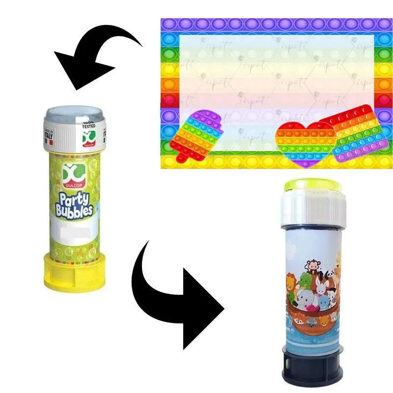 Fascetta adesiva Pop It per bolle di sapone - 1 pz