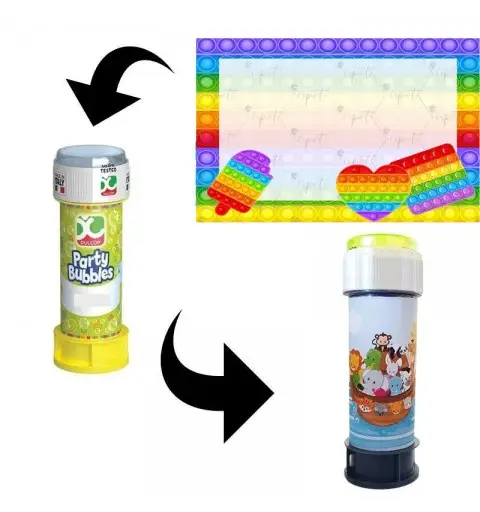 Fascetta adesiva Pop It per bolle di sapone - 1 pz