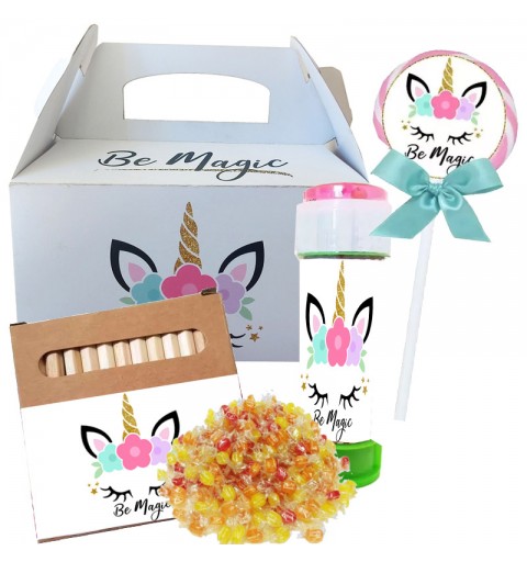 Box scatola magic unicorn con gadget - 6 pz