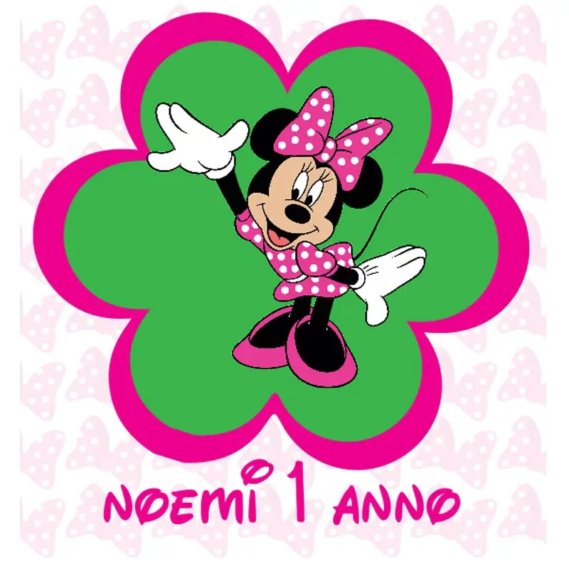 48 ADESIVI PERSONALIZZABILI MINNIE