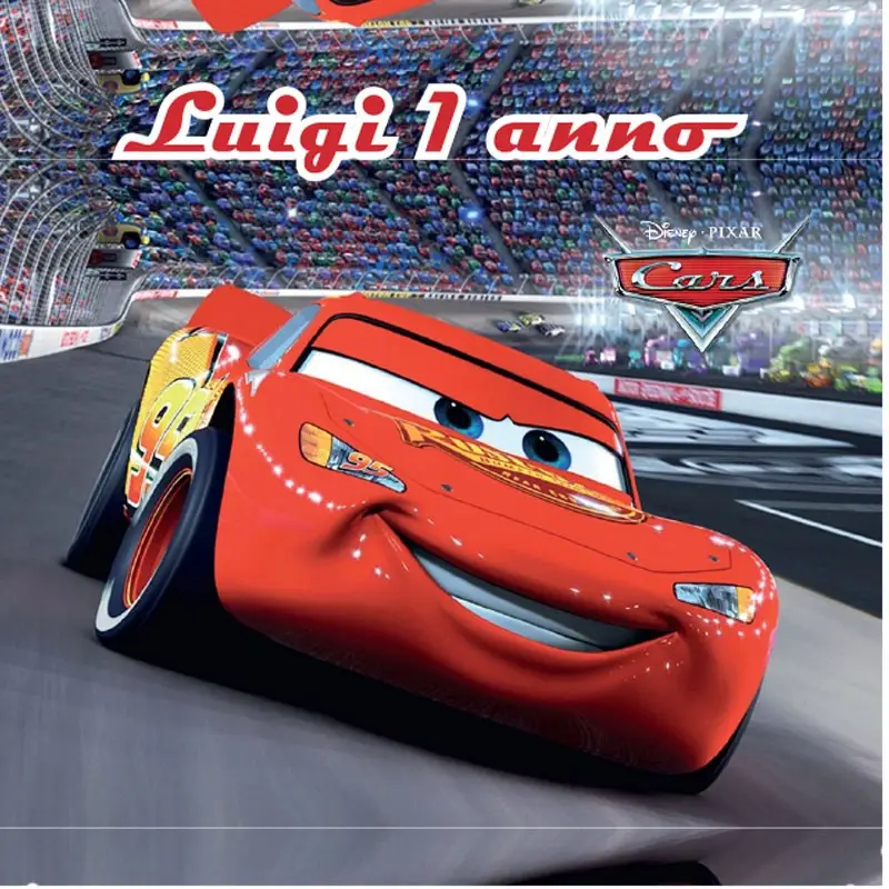 48 ADESIVI CARS PERSONALIZZABILI