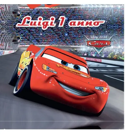 48 ADESIVI CARS PERSONALIZZABILI