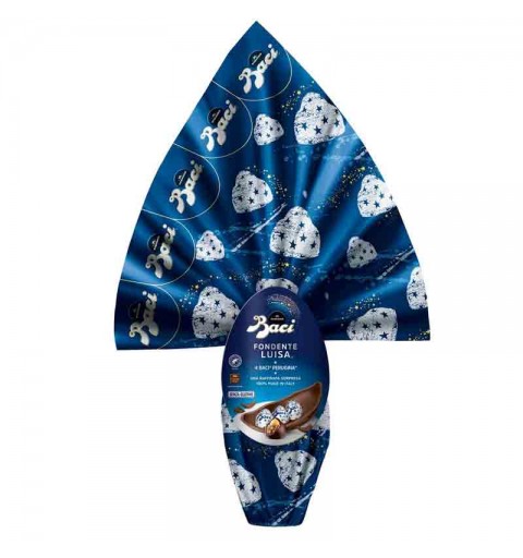 Uovo di Cioccolato Fondente Extra con Sorpresa e 4 BACI PERUGINA 265g