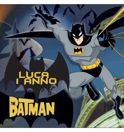 48 ADESIVI BATMAN PERSONALIZZABILI