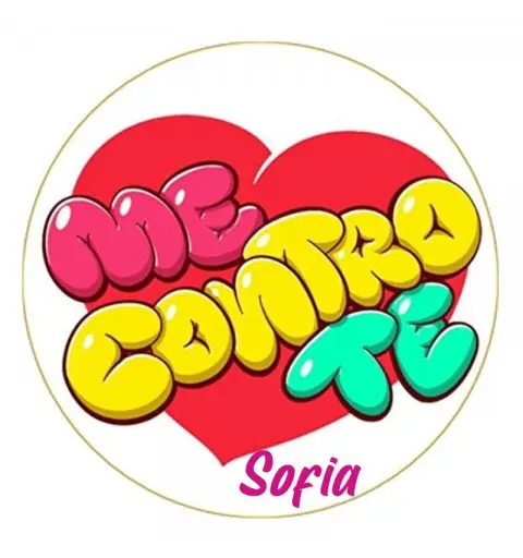 Cialda Me contro Te bianca con scritta personalizzabile