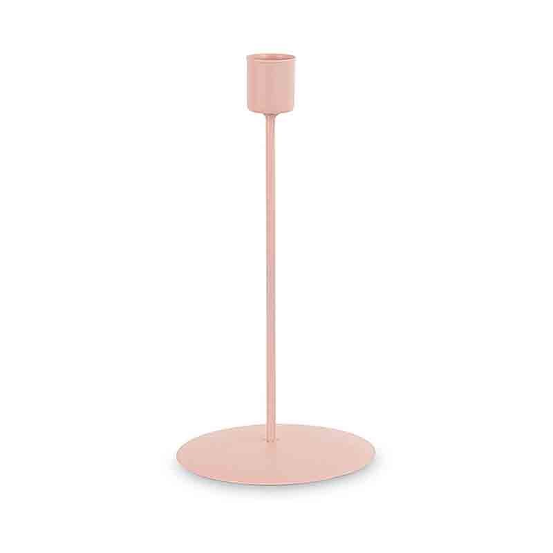 candelabro metallo rosa 9 x 15 cm h 29071