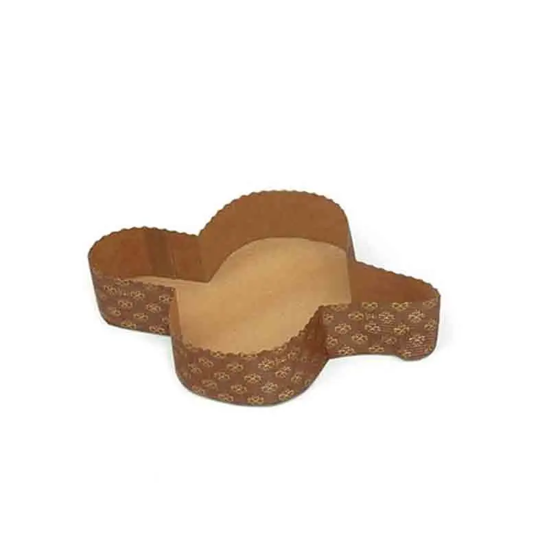 set 5 stampi colomba 300 g in carta  rigida di pura cellulosa 22,5 x 16 x 4,5 h cm 0320171