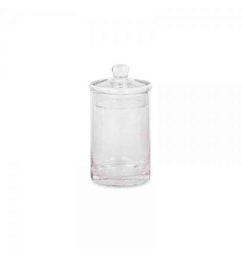 vaso cilindrico in vetro con tappo 29226 10 x 15 cm