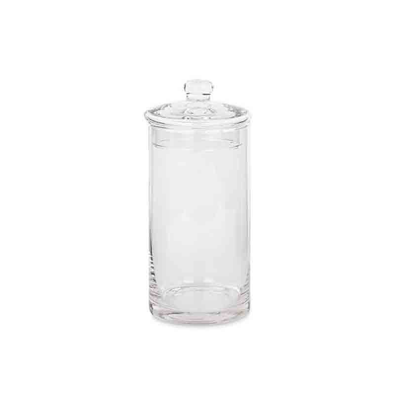 vaso cilindrico in vetro con tappo 29227 10 x 20 cm