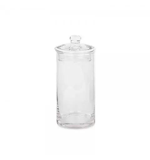vaso cilindrico in vetro con tappo 29227 10 x 20 cm