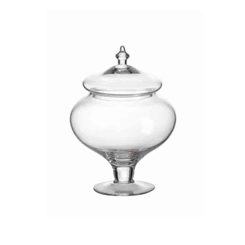 vaso in vetro con tappo 19,5 x 26,5 cm CV-628