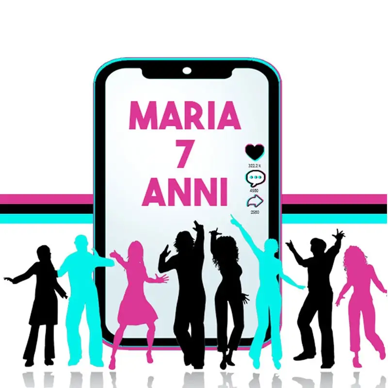 48 ADESIVI TIK TOK  PERSONALIZZABILI
