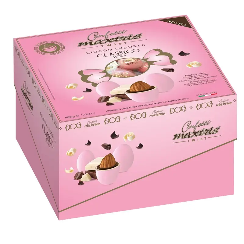 Confetti Maxtris Cadeau  Twist  Rosa 500g INCARTATI A CARAMELLA - TWCADMAXR