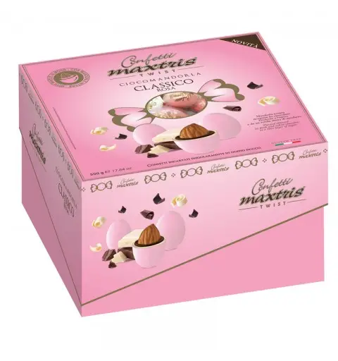 Confetti Maxtris Cadeau  Twist  Rosa 500g INCARTATI A CARAMELLA - TWCADMAXR