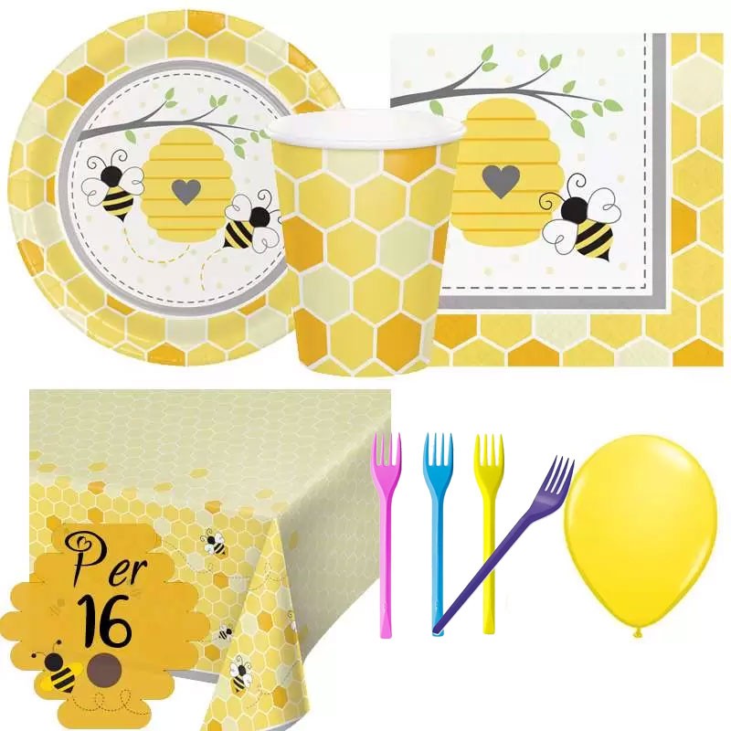 KIT COMPLEANNO BUSY BEES API N.6 KIT
